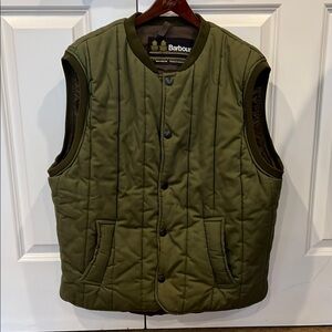 Barbour Men's Olive Quilted Vest
